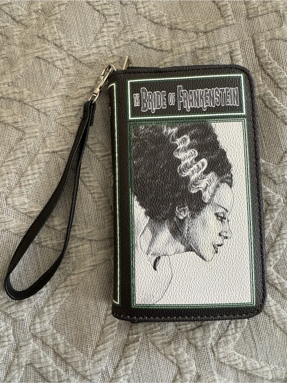 Ashley M Bride of Frankenstein Artist Series Book Clutch Wristlet Wallet